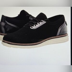 NEW Cole Haan Original Grand Meridian Oxford Sneakers Shoes 7.5 black leather
